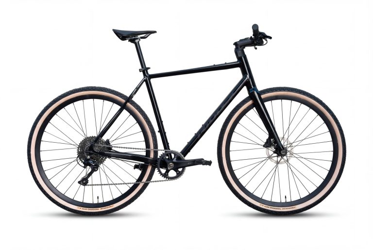 Ridley Kalazy gravel à cintre plat et transmission Shimano Cues 1x10, vue de profil