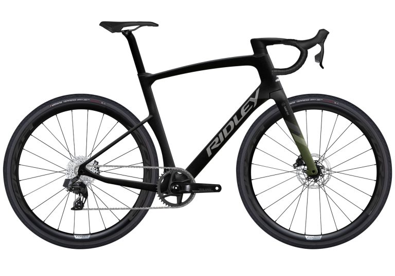 Ridley Kanzo Fast SRAM Red XPLR 1x13, gravel carbone de compétition, vue de profil