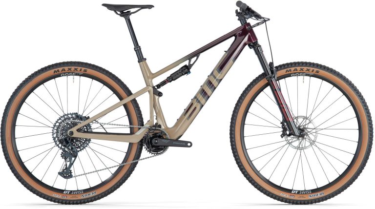 BMC Fourstroke AMP LT TWO 2025, VTT électrique léger tout-suspendu, vue de profil