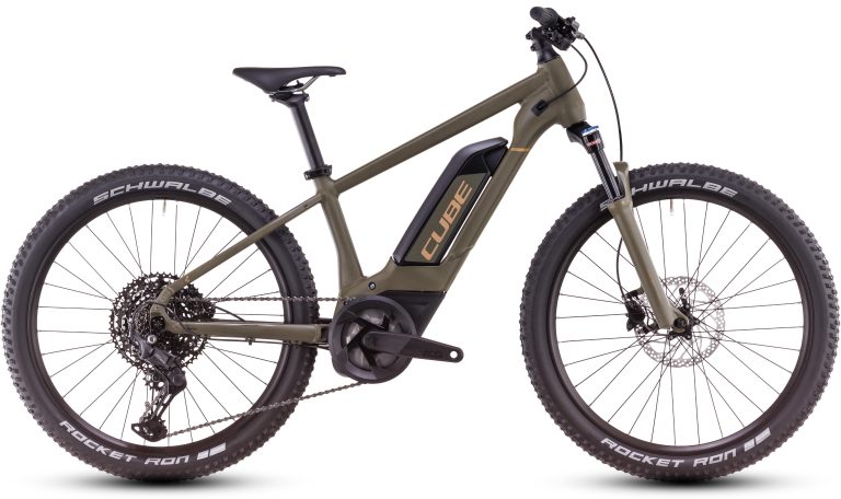 Cube Acid 240 Hybrid Rookie SLX 500 2025, VTT électrique enfant à moteur Bosch, vue de profil