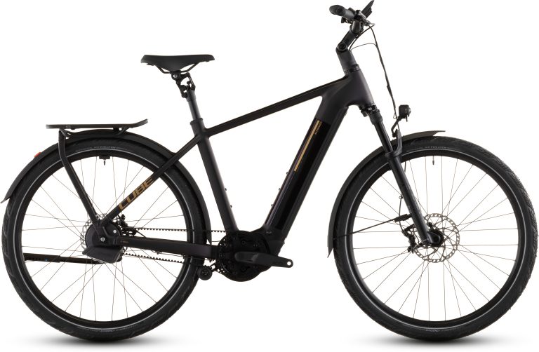 Cube Kathmandu Hybrid Comfort SLX 800 2026, vélo de trekking électrique à courroie Gates, vue de profil