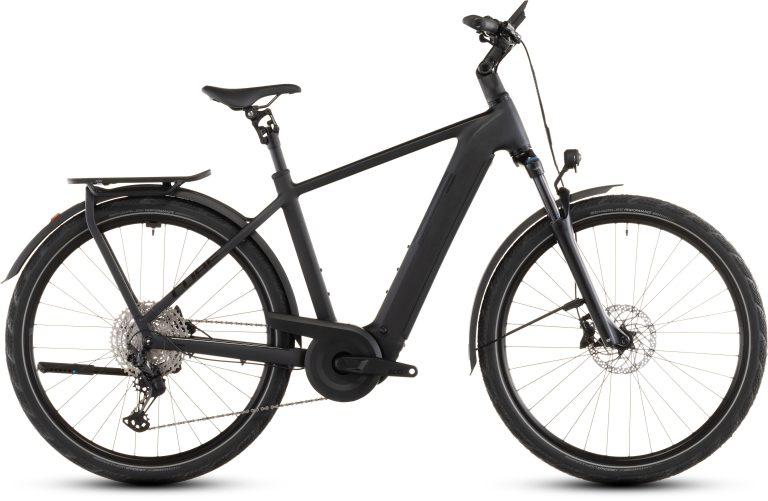 Cube Kathmandu Hybrid Pro 800 2026, vélo de trekking électrique à porte-bagage intégré, vue de profil