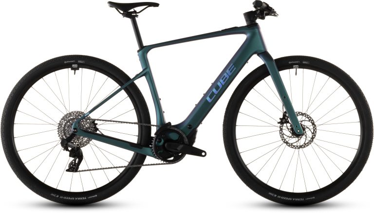 Cube Nulane Hybrid C:62 SLX 400X 2026, gravel électrique carbone à cintre plat, vue de profil