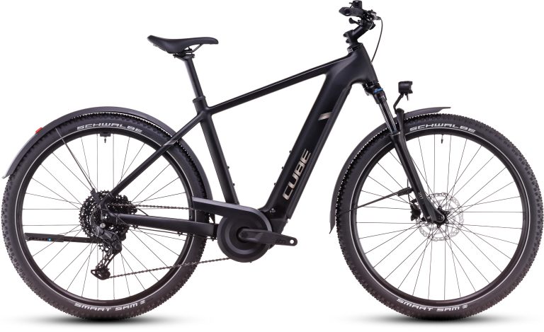 Cube Nuride Hybrid Pro 800 Allroad 2025, vélo de trekking électrique, vue de profil