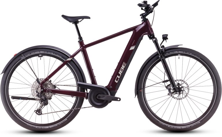 Cube Nuride Hybrid SLX 800 Allroad 2025, vélo de trekking électrique à pneus gravel, vue de profil