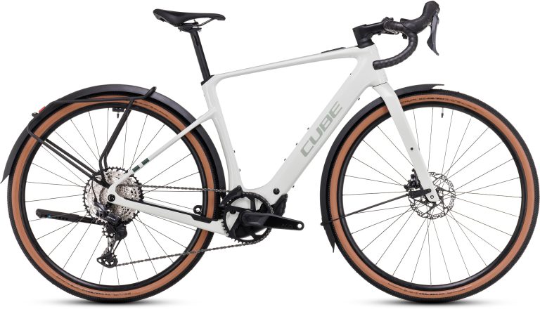 Cube Nuroad Hybrid C:62 Race FE 400X 2025, gravel électrique carbone Bosch, vue de profil