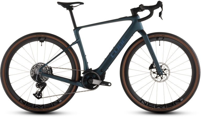 Cube Nuroad Hybrid C:62 SLT 400X 2026, gravel électrique carbone à roues carbone, vue de profil