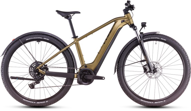 Cube Reaction Hybrid Performance 500 Allroad 2025, VTT électrique semi-rigide équipé, vue de profil