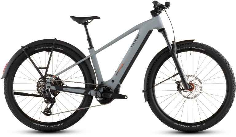 Cube Reaction Hybrid Race 800 FE 2026, VTT électrique semi-rigide à batterie intégrée, vue de profil