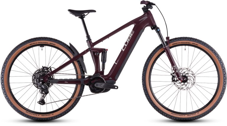 Cube Stereo Hybrid ONE22 Pro 600 2026, VTT électrique tout-suspendu, vue de profil