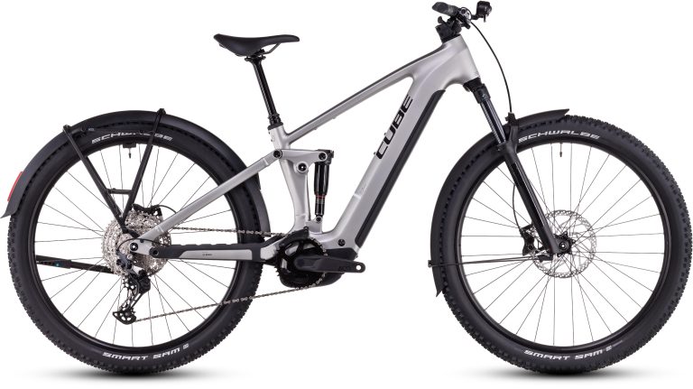 Cube Stereo Hybrid ONE22 Race 800 Allroad 2025, VTT électrique tout-suspendu, vue de profil