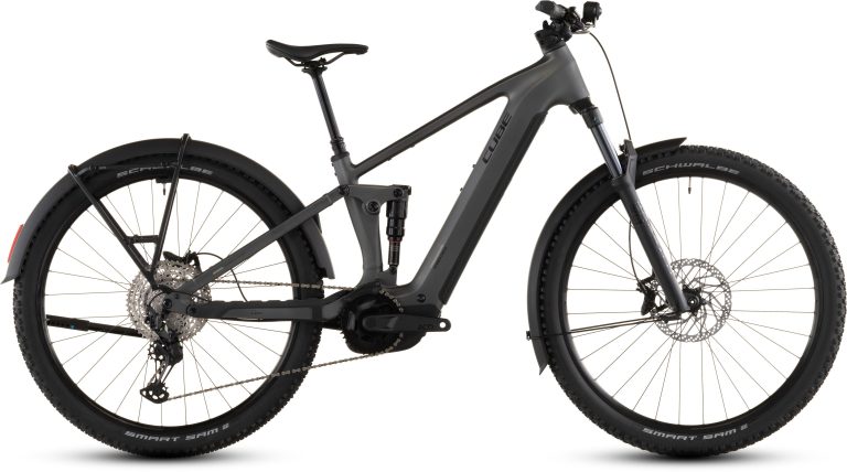 Cube Stereo Hybrid ONE22 Race 800 FE 2026, VTT électrique tout-suspendu, vue de profil