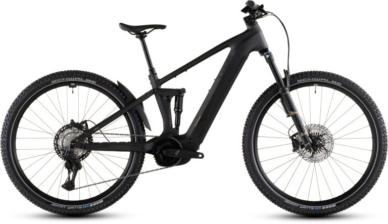 Cube Stereo Hybrid ONE22 SLT 800 2026, VTT électrique tout-suspendu à cadre aluminium, vue de profil