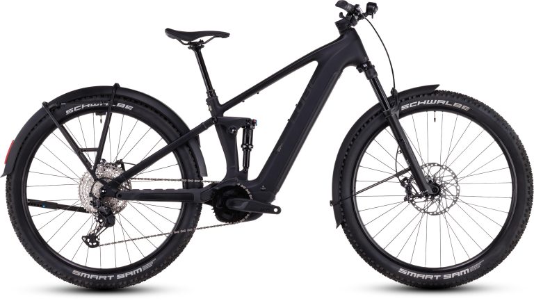 Cube Stereo Hybrid ONE22 SLX 800 Allroad 2025, VTT électrique tout-suspendu, vue de profil