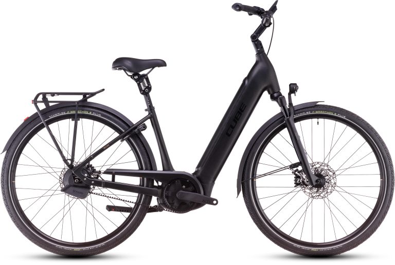Cube Supreme Hybrid Deluxe SLT 625 (2025), vélo de ville électrique à cadre Easy Entry, vue de profil