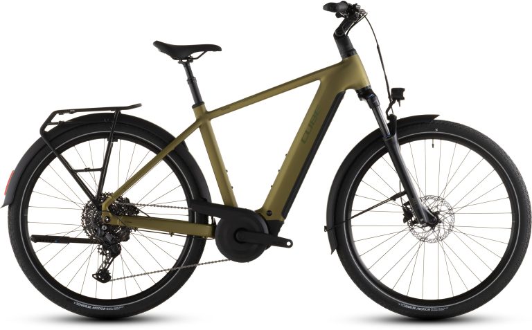 Cube Touring Hybrid Pro 800 2026, vélo de trekking électrique à porte-bagage semi-intégré, vue de profil