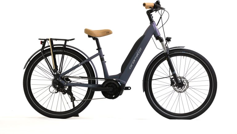 Granville E-Absolute 15 2023, vélo de ville électrique à cadre wave et batterie 500 Wh