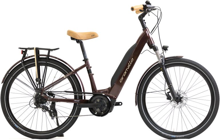 Granville E-Absolute 34 Plus, vélo de ville électrique à cadre Wave, vue de profil