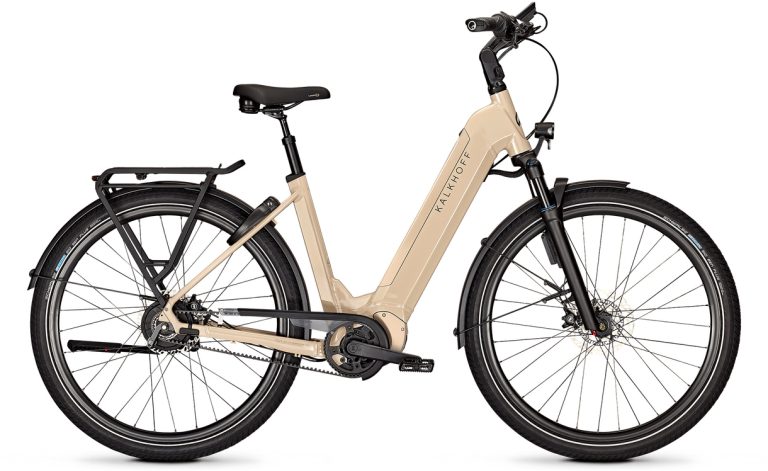 Kalkhoff Entice 7 Advance+ ABS 2024, vélo de trekking électrique à cadre Wave, vue de profil