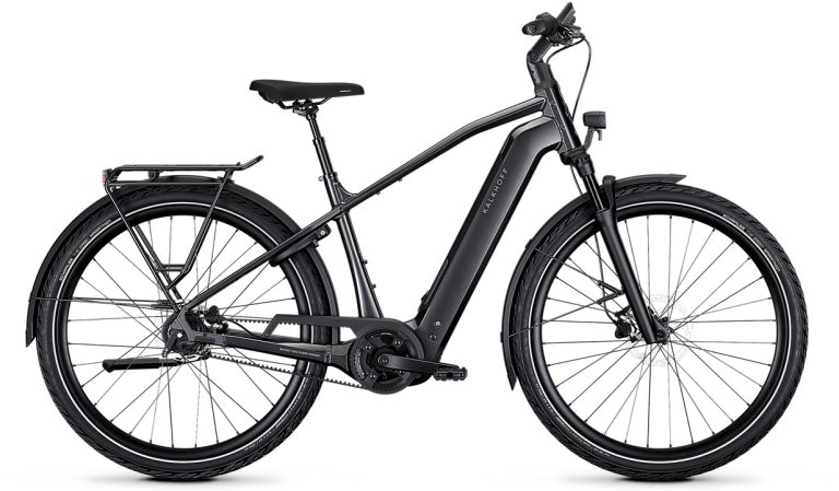 Kalkhoff Image 3 Excite 600 Wh 2026, vélo de ville électrique à courroie Gates, vue de profil