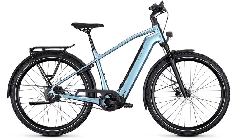 Kalkhoff Image 3 Excite BLX 600 Wh 2026, vélo de ville électrique à moyeu Enviolo et courroie, vue de profil