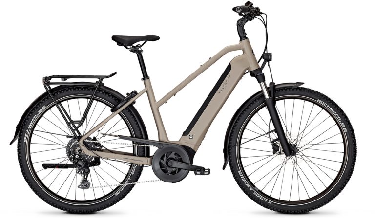 Kalkhoff Image 3 Move 2024, vélo de ville électrique à cadre Wave, vue de profil