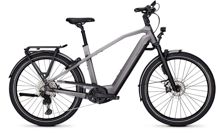 Kalkhoff Image 7 Excite+ ABS 2024, vélo de ville électrique à courroie et cadre Diamond, vue de profil
