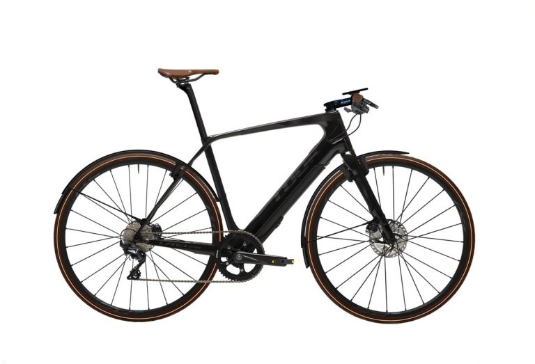 Look E 765 Gotham Proteam, vélo urbain électrique à cadre carbone, vue de profil
