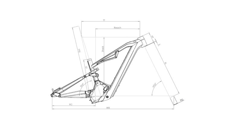 Moustache Clutch SUV 150.7 EQ 2025, VTT électrique tout-suspendu à boîte Pinion, vue de profil