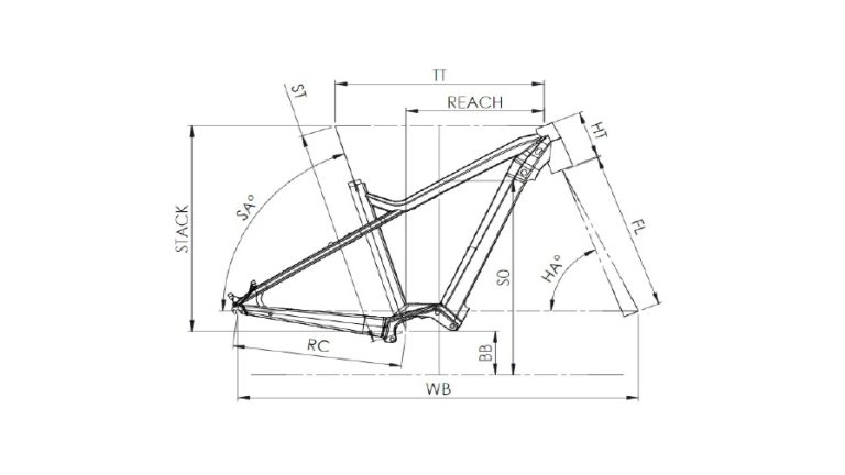 Moustache Off 4 (2026), VTT électrique semi-rigide à cadre aluminium, vue de profil