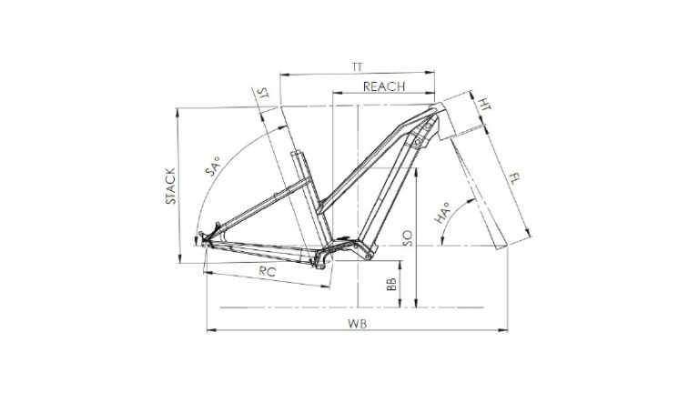 Moustache Off 4 Open (2026), VTT électrique semi-rigide à cadre aluminium, vue de profil