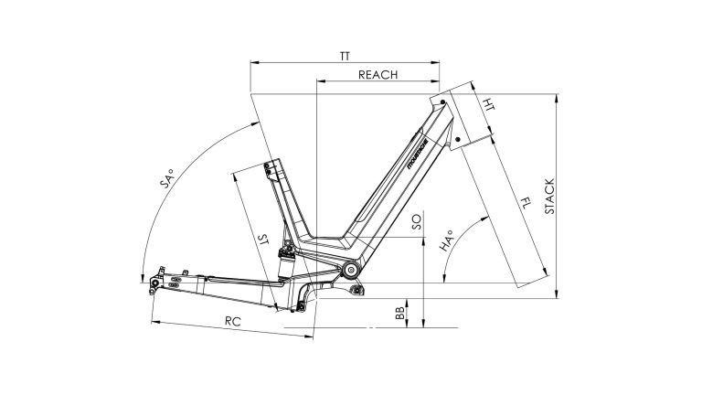 Moustache Off 6 FS Green Argile Metal (2026), VTT électrique tout-suspendu, vue de profil