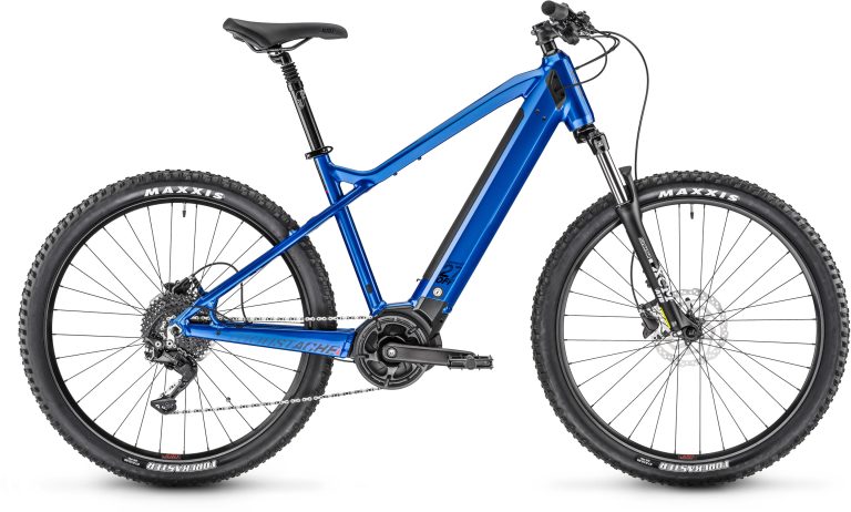 Moustache Samedi 27 Off 2 500 Wh 2022, VTT électrique semi-rigide, vue de profil