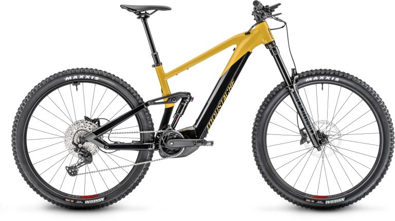 Moustache Samedi 29 Game 3 750Wh, VTT électrique tout-suspendu, vue de profil côté transmission