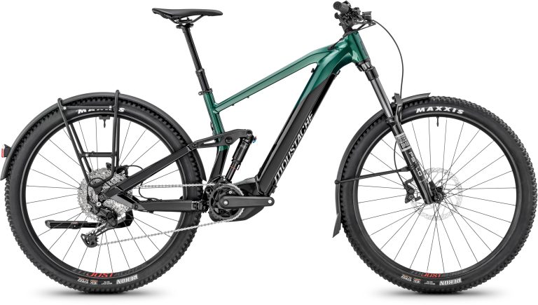 Moustache Trail 150.2 Green EQ 625 Wh 2025, VTT électrique tout-suspendu équipé