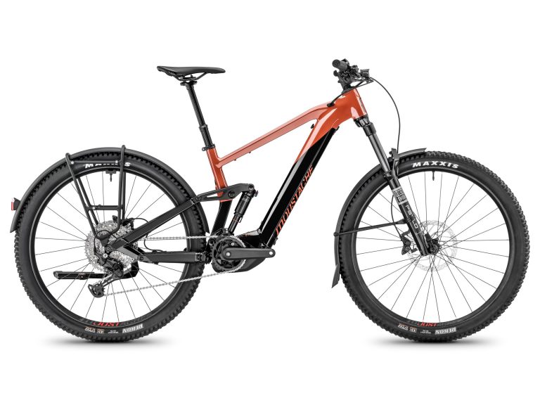 Moustache Trail 150.2 Terracotta EQ 2025, VTT électrique tout-suspendu équipé