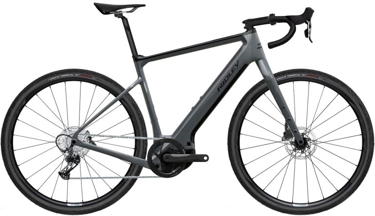 Ridley E-Kanzo Adventure en Shimano GRX Di2, gravel électrique carbone à moteur Bosch, vue de profil