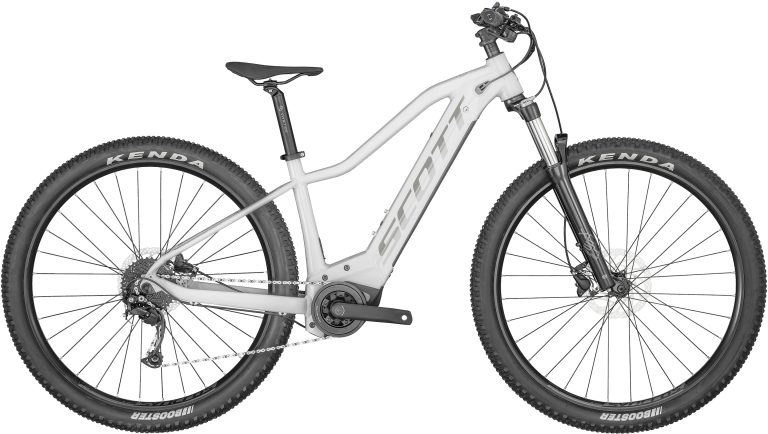 Scott Contessa Active eRIDE 930 2024, VTT électrique semi-rigide à moteur Bosch, vue de profil