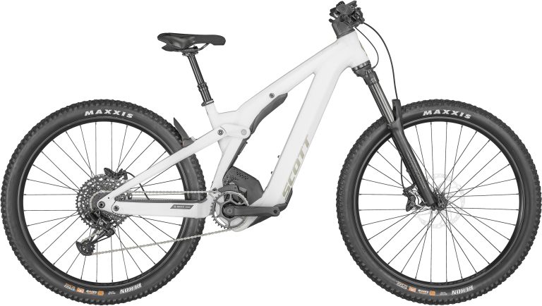 Scott Contessa Strike eRIDE 910 EVO, VTT électrique tout-suspendu, vue de profil