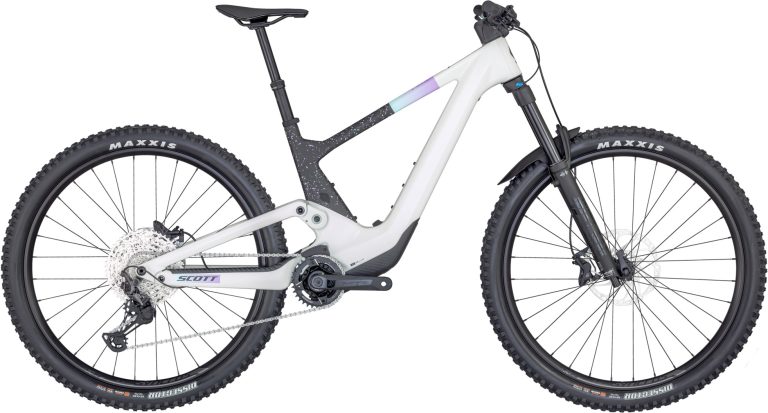 Scott Contessa Voltage eRIDE 900 2024, VTT électrique léger tout-suspendu carbone, vue de profil