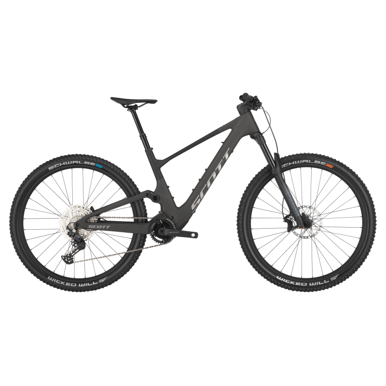 Scott Lumen 920 2025, VTT électrique tout-suspendu à moteur TQ HPR50, vue de profil