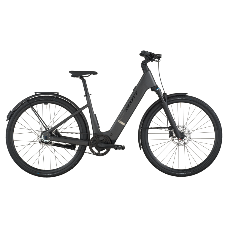 Scott Passage 10 Belt, vélo de trekking électrique à cadre bas, vue de profil