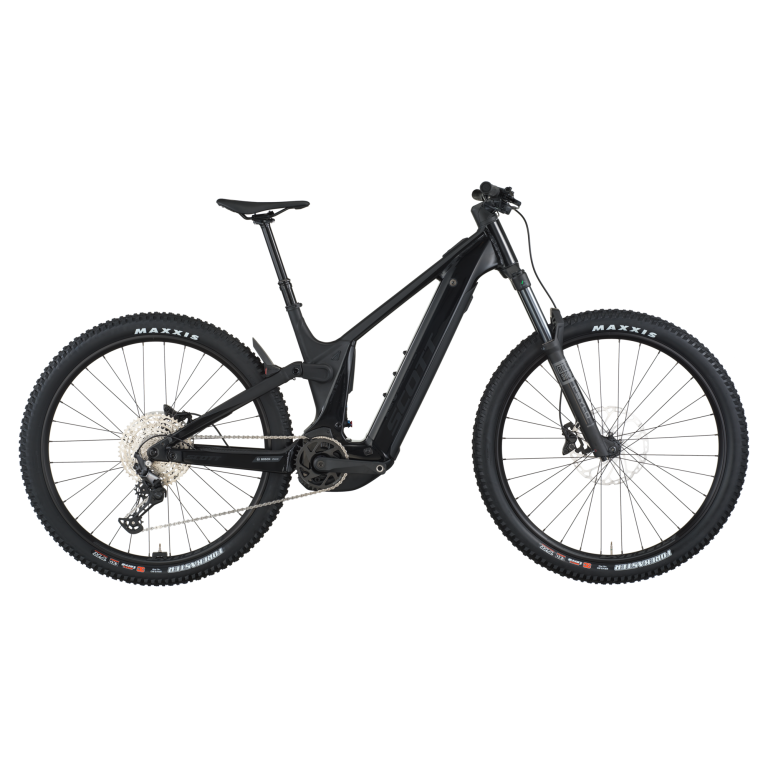 Scott Patron 930 2026, VTT électrique tout-suspendu aluminium noir, vue de profil