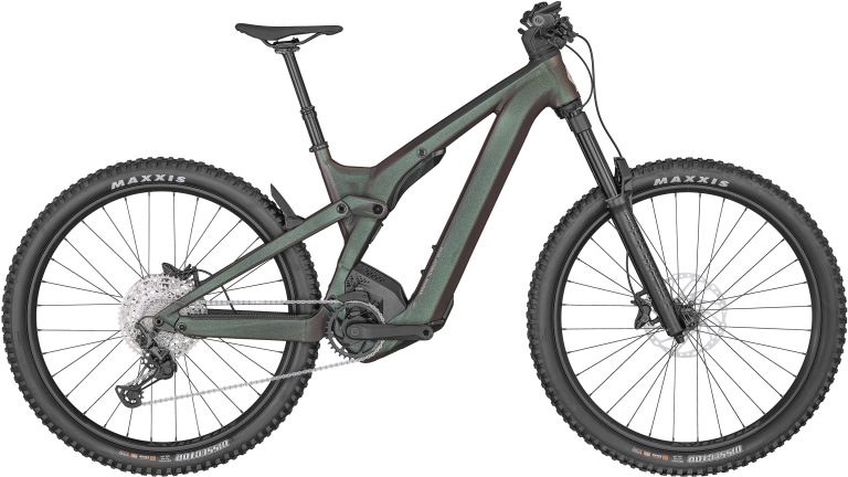 Scott Patron eRIDE 920 black 2024, VTT électrique tout-suspendu aluminium, vue de profil