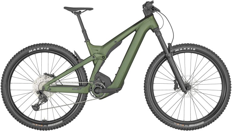Scott Patron eRIDE 930, VTT tout-suspendu d’enduro à assistance électrique, vue de profil