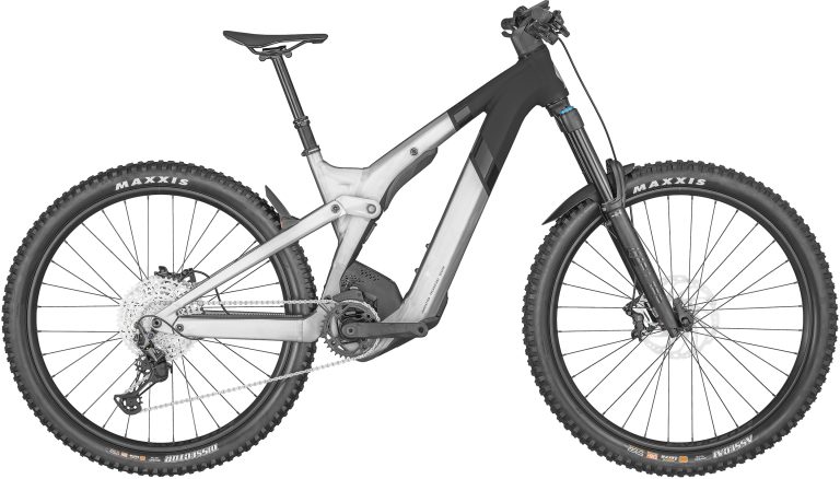 Scott Patron ST eRIDE 910 2024, VTT électrique tout-suspendu à cadre aluminium, vue de profil