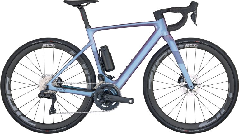 Scott Solace eRIDE 10 2024, vélo de route électrique carbone, vue de profil