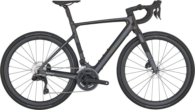 Scott Solace eRIDE 20 2024, vélo de route électrique carbone, vue de profil