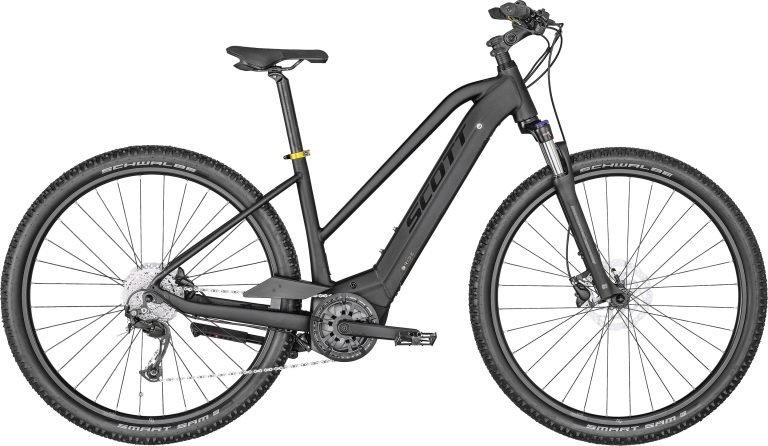 Scott Sub Cross eRIDE 30 Lady 2022, vélo de trekking électrique à cadre aluminium, vue de profil