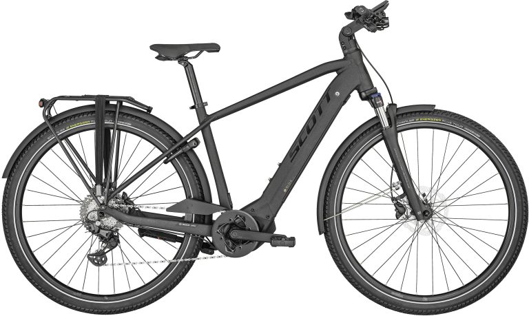 Scott Sub Sport eRIDE 20 Men grey 2024, vélo de trekking électrique gris à cintre plat, vue de profil